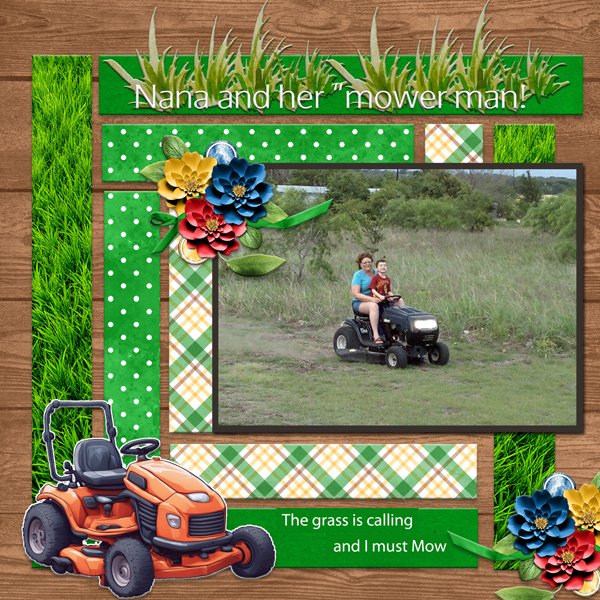 Nana & her  "mower -man!"