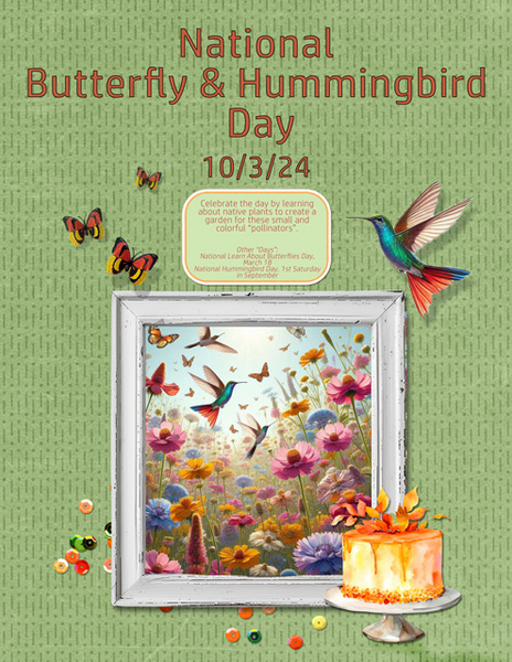 National Butterfly + Hummingbird Day