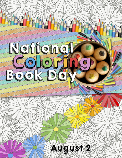 National Coloring Book Day CARD