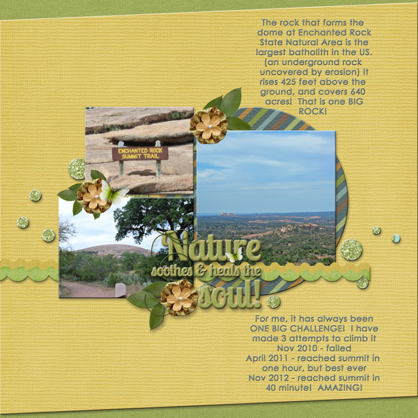 Nature sooths and heals the soul!