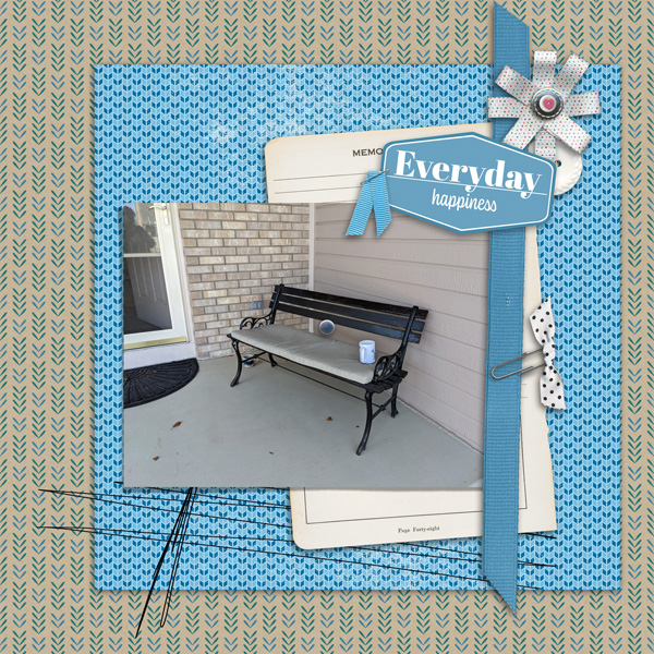 New Front Porch Bench