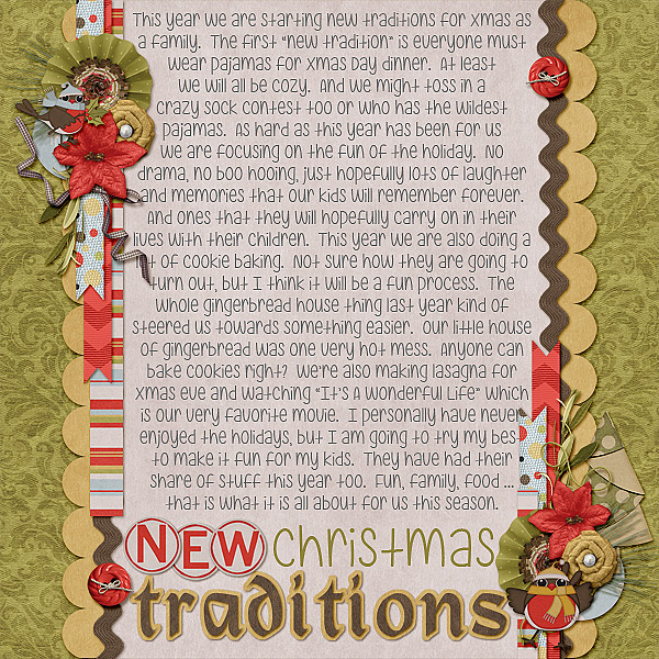 New Xmas Tradtions