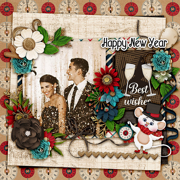 New Year Wishes By Cutie Pie Scraps