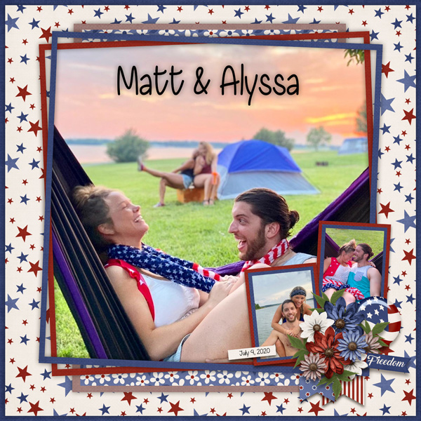 News Letter Freebie Stars + Stripes Ohhlala
