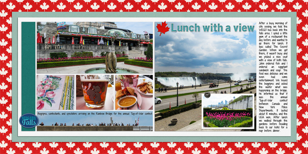 Niagara Falls, Day 2 - Lunch