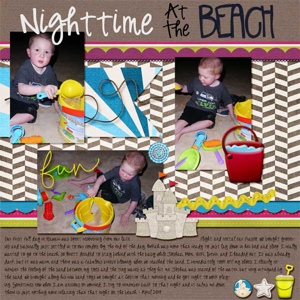Nighttime at the beach