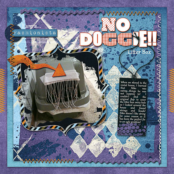 No Doggie...Litter Box