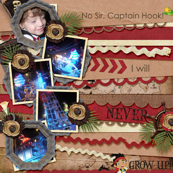 No Sir Captain Hook! I Will NEVER GROW UP!!