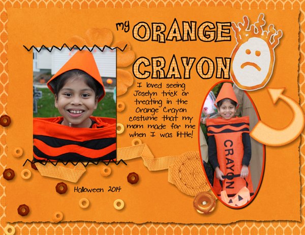 November 2014 Color Challenge - Orange Crayon