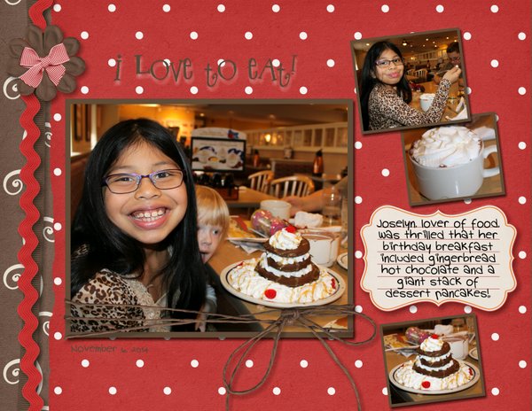 November 2014 Designer Challenge - Love to Eat