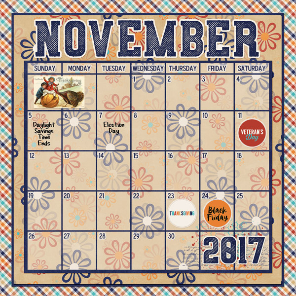 November 2017 Calendar