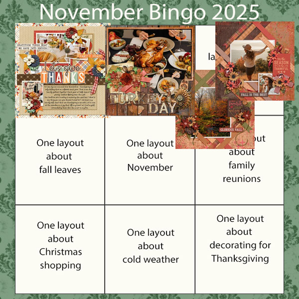 November Bingo Card