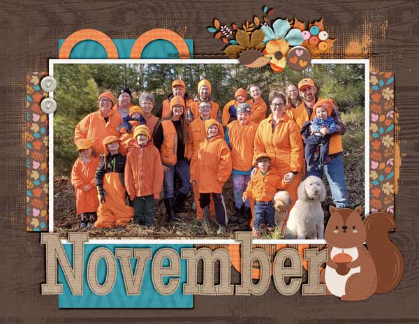 November Calendar Topper