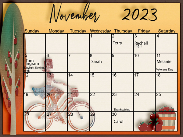 November Calendar