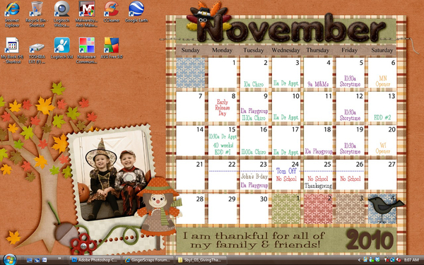 November Desktop Challenge