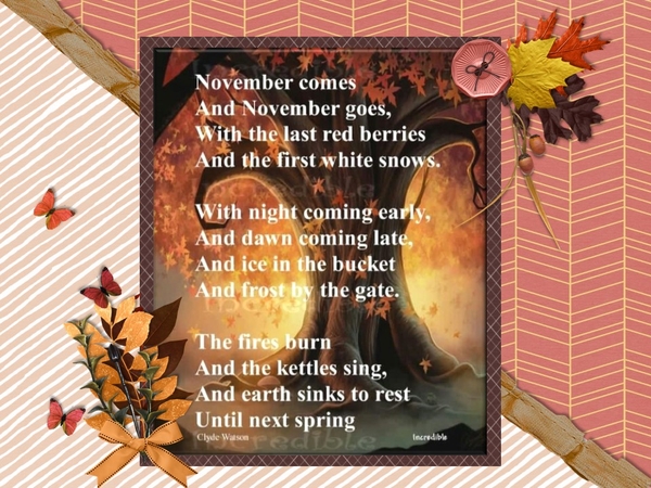 November - November 2016 Color Challenge