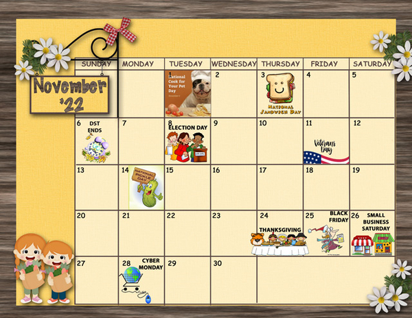 November Sum-Up Calendar