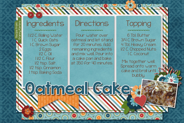 Oatmeal Cake