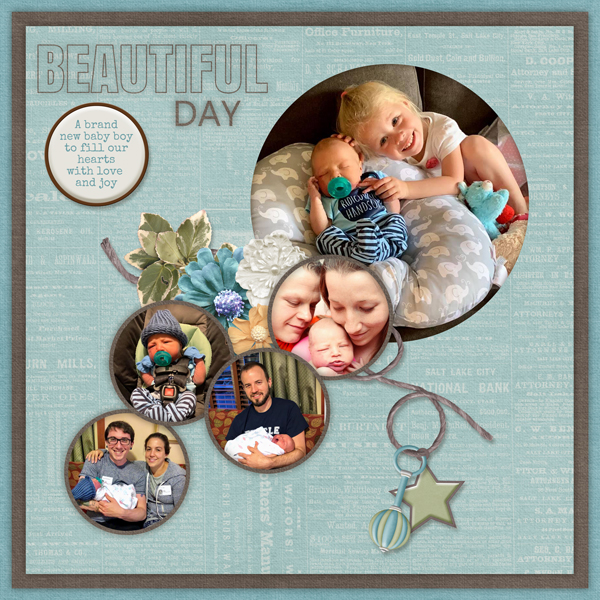 Occasions Templates #4 BuzzBe Scraps + Precious Baby Boy-Let Me Scrapbo