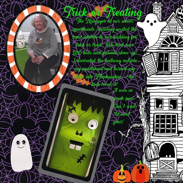 October 2018 Pretty In Green Back It Up Challenge