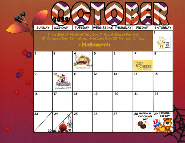 October 2022 Sum-Up Calendar