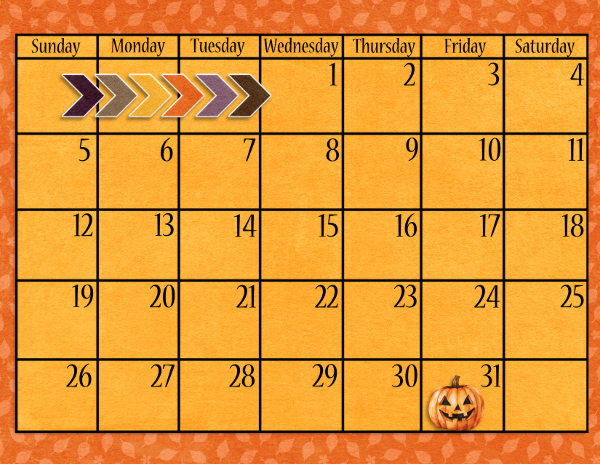 October 2025 Calendar Bottom