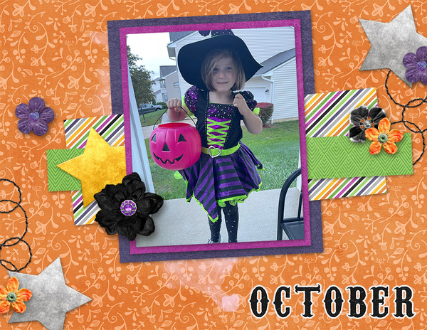 October Calendar Topper