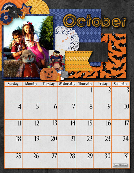 October Calendar