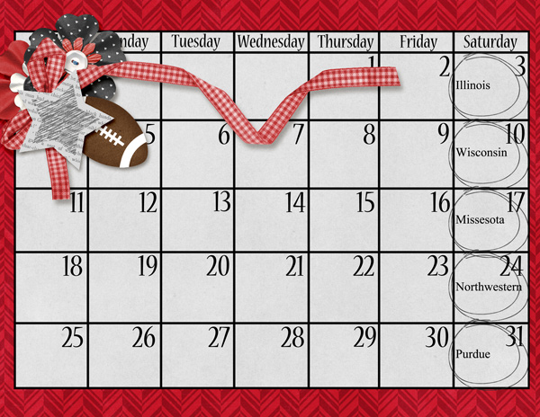 October Calendar
