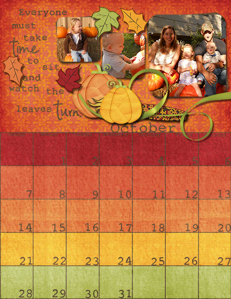 October Calendar
