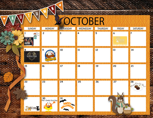 October Calendar