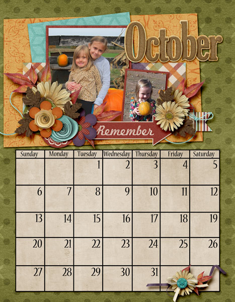 October Calendar
