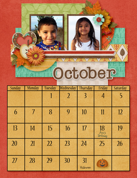 October Calendar