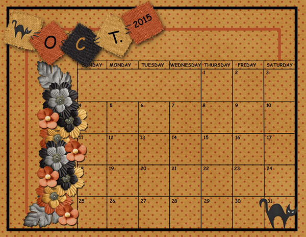 October Sum Up Calendar