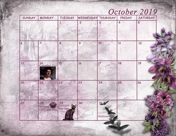 October Sum-Up Calendar