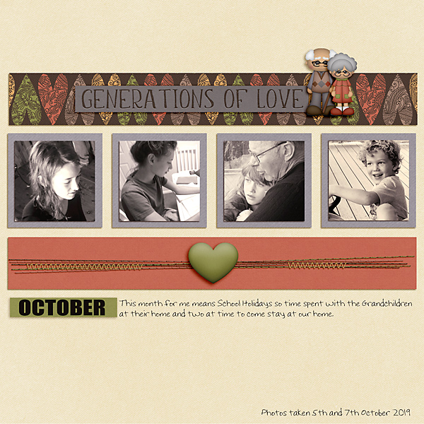 October with the Grandchildren