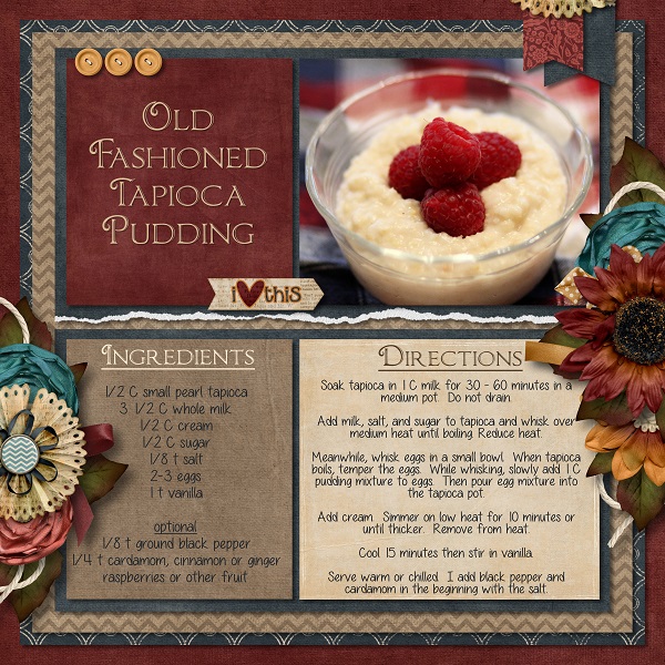 Old Fashioned Tapioca Pudding