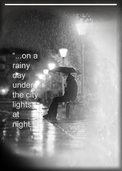 ...on a rainy day...