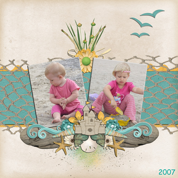 on the beach