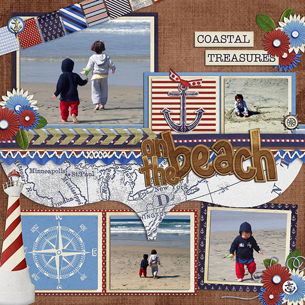 on the beach