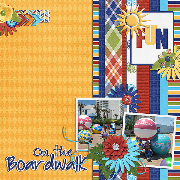 on the boardwalk