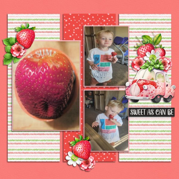 one big sweet strawberry