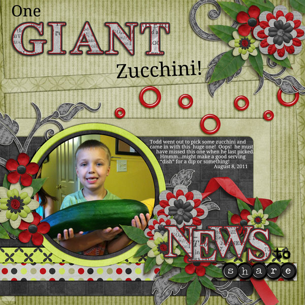 One GIANT Zucchini