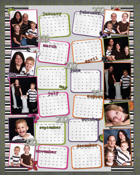 One Page Calendar
