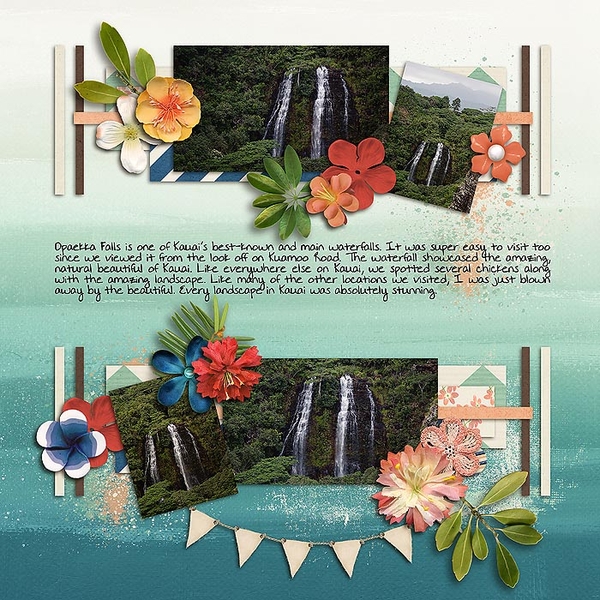 Opaekaa Falls (right)