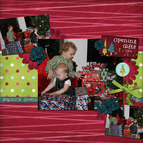 Opening gifts