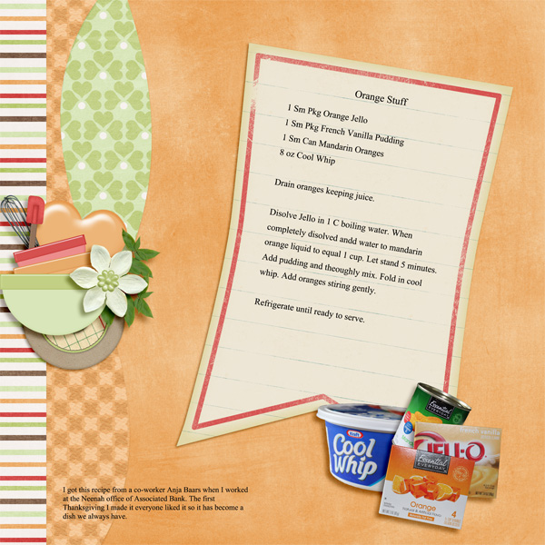 Orange Stuff Recipe