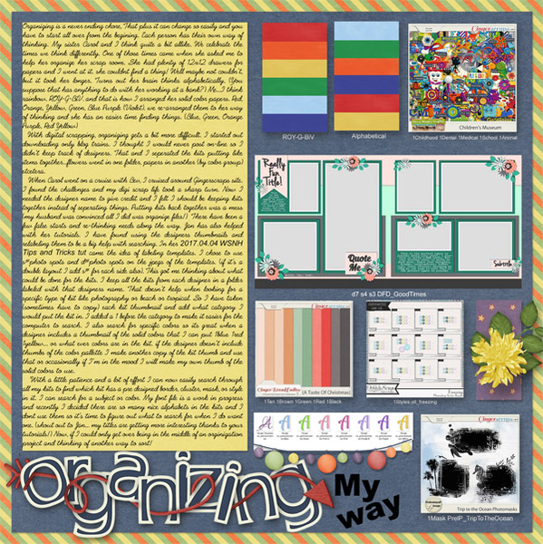 Organizing My Way