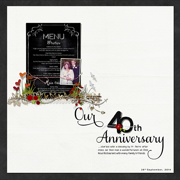 Our 40th Wedding Anniversary LHS