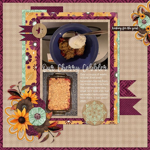 Our Cherry Cobbler